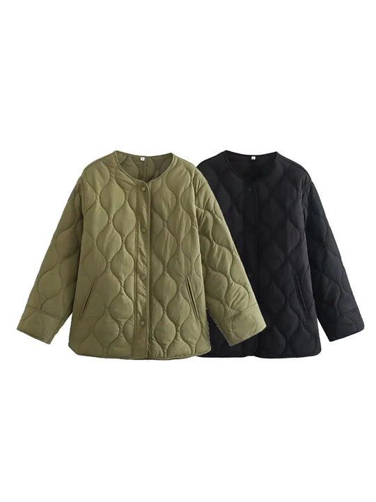 R&B | Lässige Lockere Winterjacke Damen