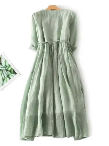 R&B | Elegantes Leinenkleid