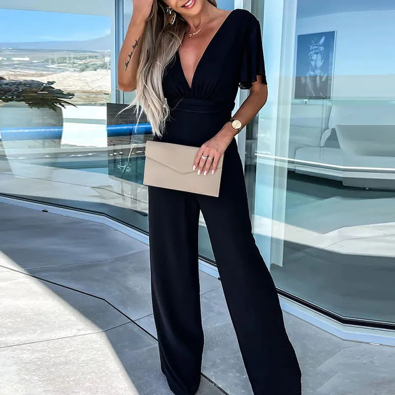 R&B | V-Ausschnitt Jumpsuit für Frauen Jane