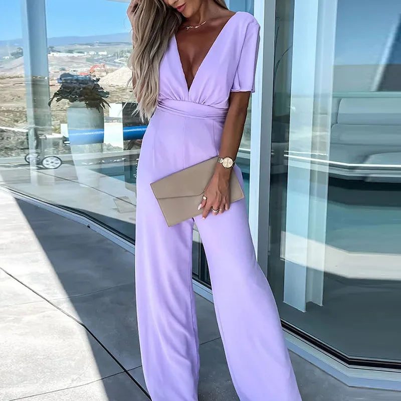 R&B | V-Ausschnitt Jumpsuit für Frauen Jane