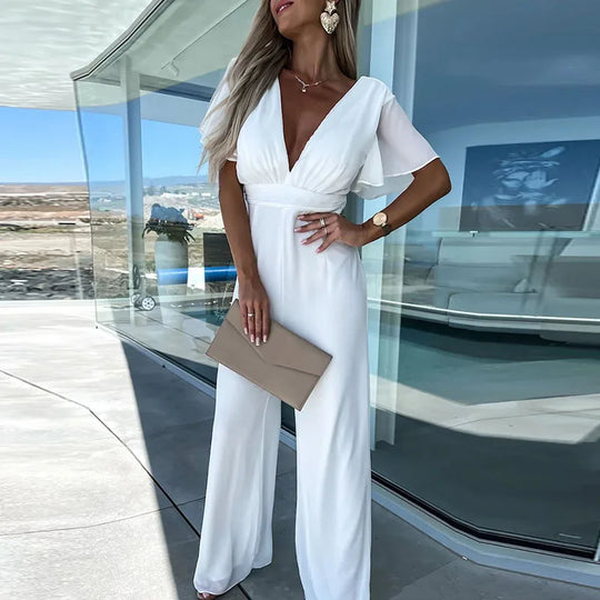 R&B | V-Ausschnitt Jumpsuit für Frauen Jane