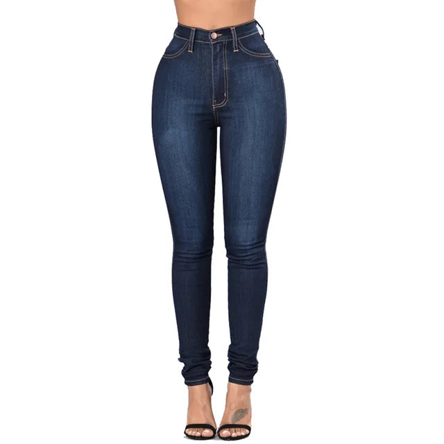 R&B | Hohe Taille Skinny Büro-Damenjeans