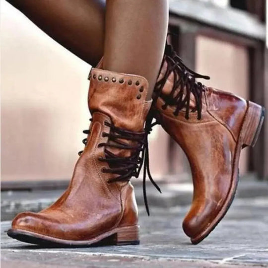 Stiefel aus PU-Leder für Damen R&B