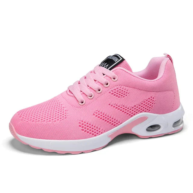 R&B | Damen Atmungsaktive Leichte Weiße Laufschuhe