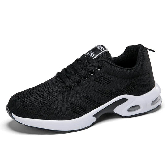 R&B | Damen Atmungsaktive Leichte Weiße Laufschuhe