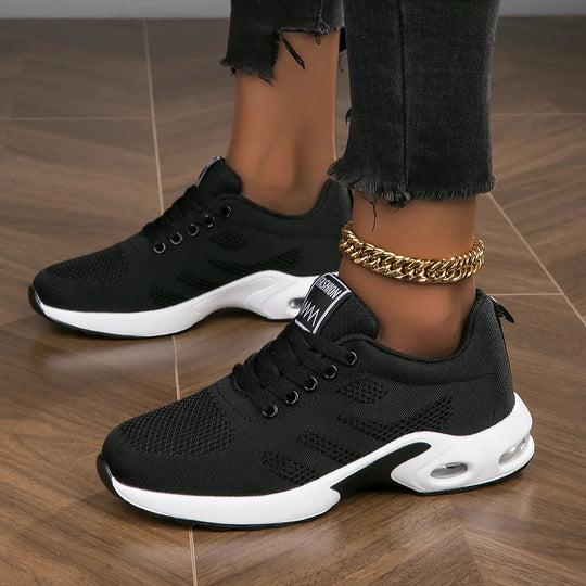 R&B | Damen Atmungsaktive Leichte Weiße Laufschuhe