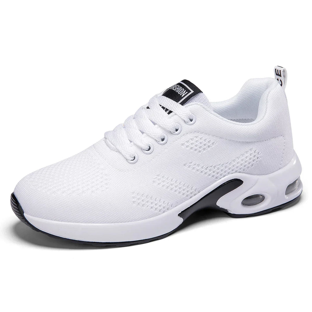 R&B | Damen Atmungsaktive Leichte Weiße Laufschuhe
