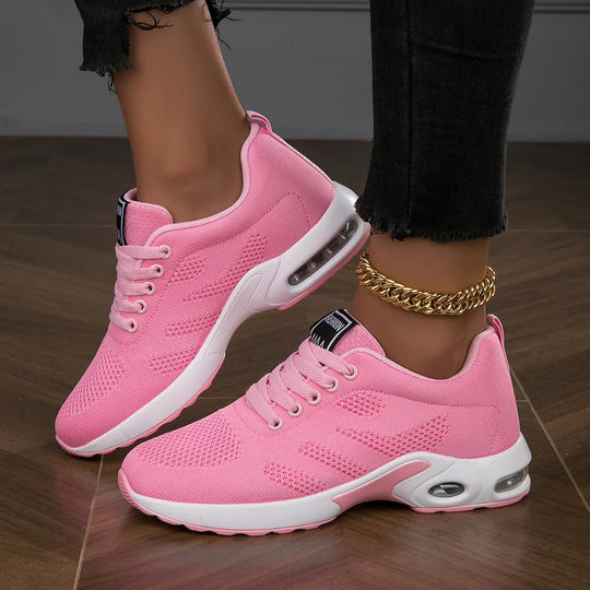 R&B | Damen Atmungsaktive Leichte Weiße Laufschuhe