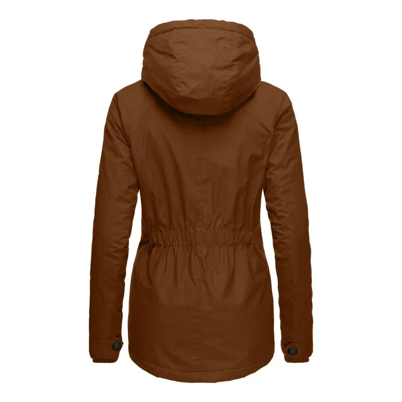 R&B | Winterjacke mit Kapuze für Damen - gestepptes Winterjacke