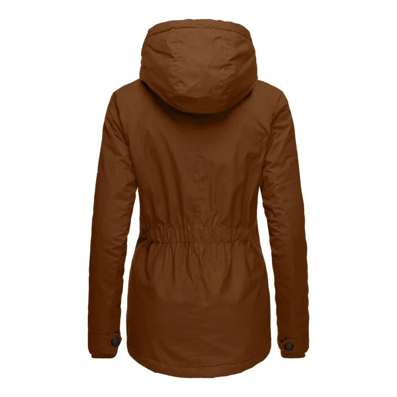 R&B | Winterjacke mit Kapuze für Damen - gestepptes Winterjacke