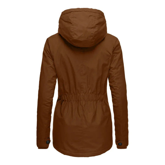 R&B | Winterjacke mit Kapuze für Damen - gestepptes Winterjacke