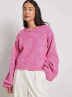 R&B | Cropped Top mit Langen Ärmeln und Rückenschlitz