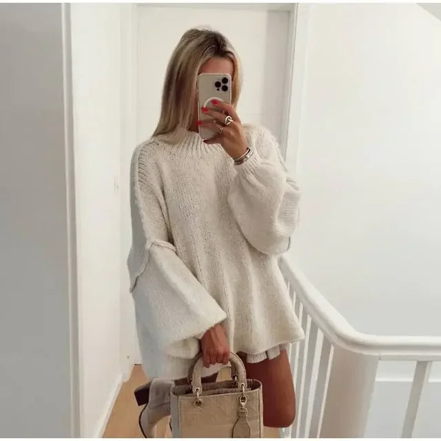 R&B | Bequemer Gestrickter Schicker Pullover