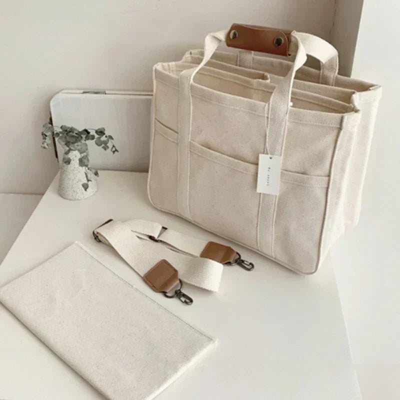 R&B | Canvas-Tasche mit Mehrfachfächern