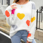 R&B | Strickpullover Mit Süßem Herzmuster
