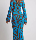 Blüten Lange Kleid