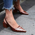 R&B | Lässige Rutschfest Spitze Zehe Slingback Schuhe