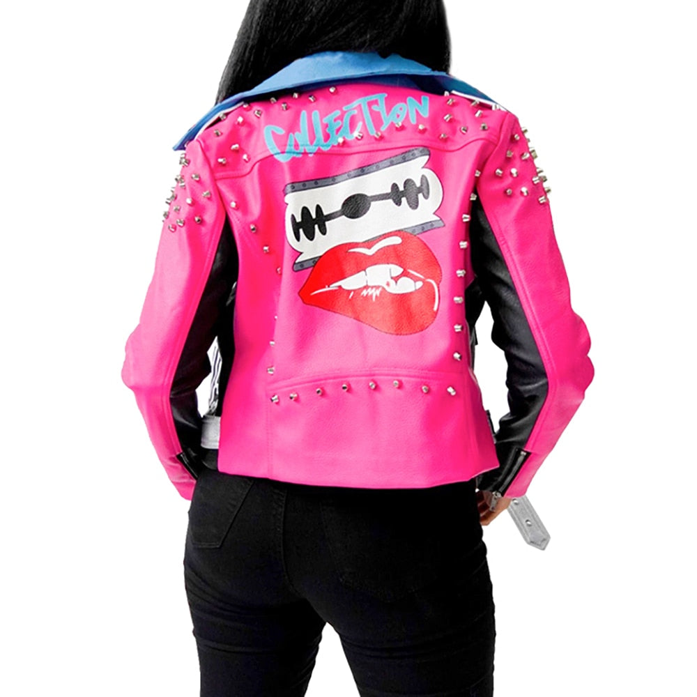 R&B | Sieh das Licht Fuchsia bedruckte Jacke