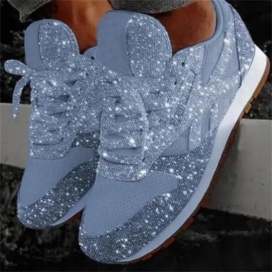 Glitzer Damen Sneakers mit sportlichem Komfort - Leona R&B