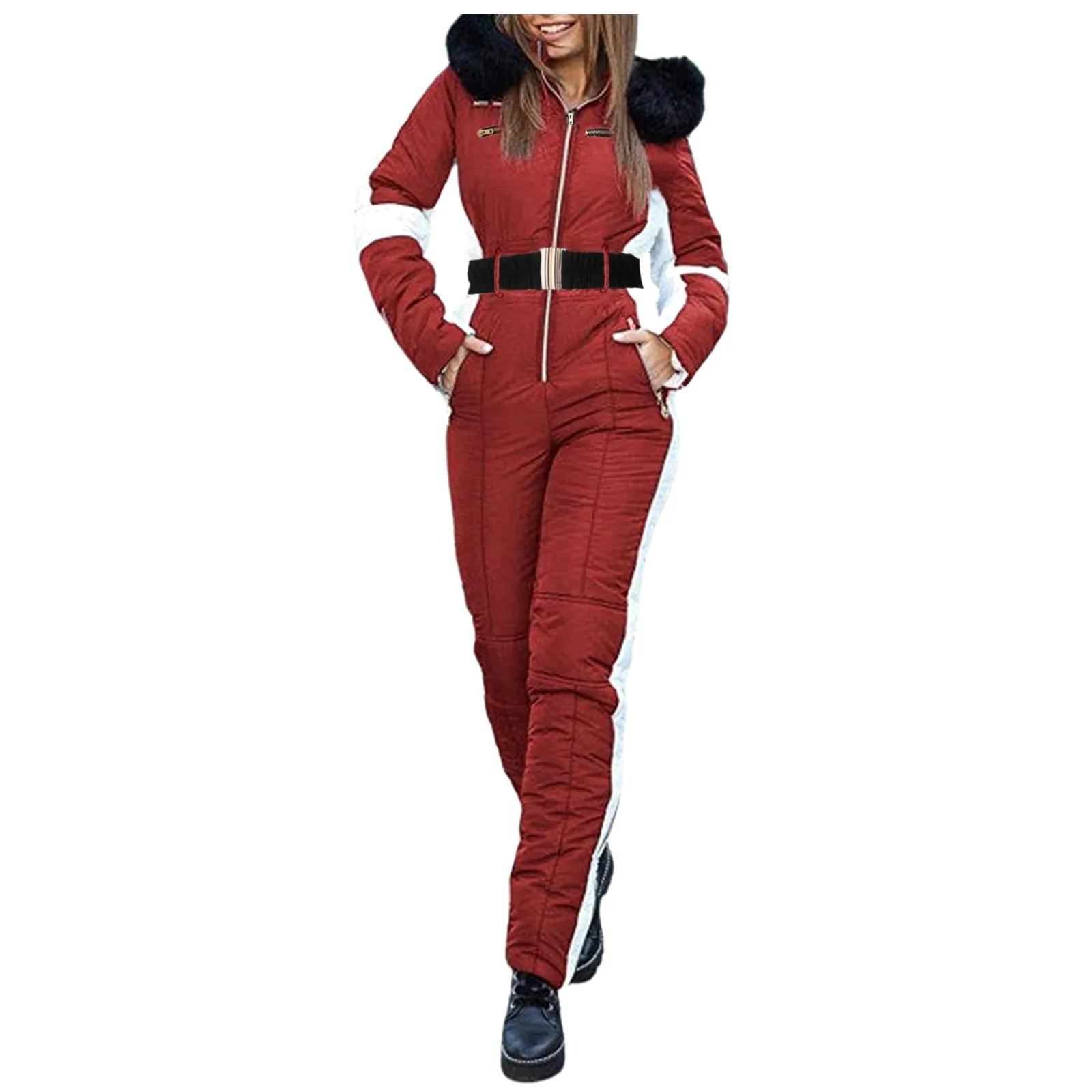 R&B | Stilvoller Winter-Skipak mit Gürtel