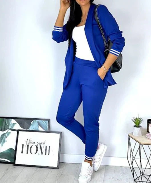 R&B | Damen Doppelreiher Blazer Hosenanzug