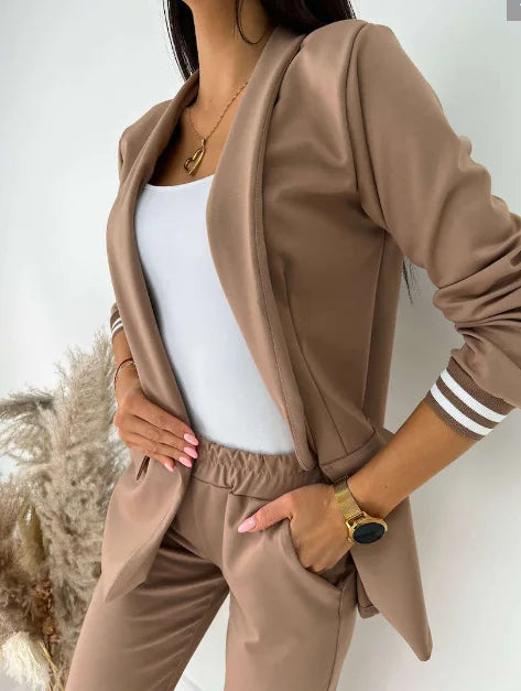 R&B | Damen Doppelreiher Blazer Hosenanzug