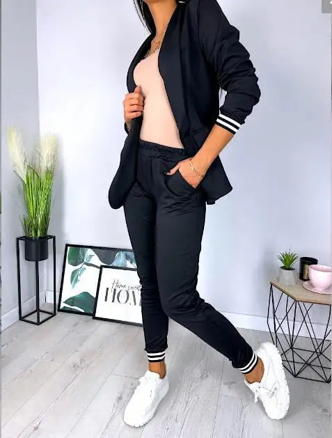 R&B | Damen Doppelreiher Blazer Hosenanzug