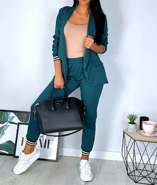 R&B | Damen Doppelreiher Blazer Hosenanzug