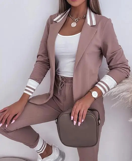 R&B | Damen Doppelreiher Blazer Hosenanzug
