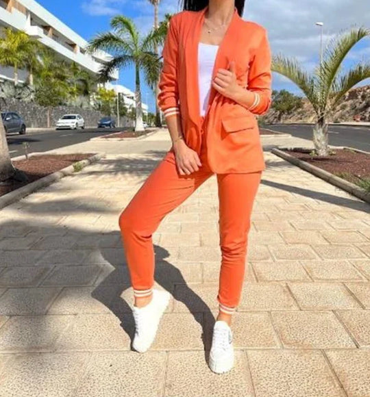 R&B | Damen Doppelreiher Blazer Hosenanzug