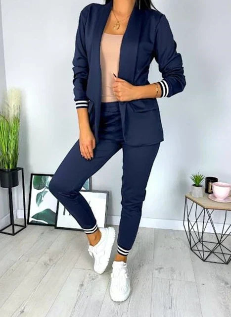 R&B | Damen Doppelreiher Blazer Hosenanzug