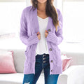 R&B | Strickjacke - Damen Herbst Lange Gestrickte Weste