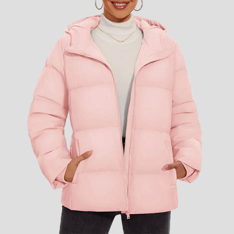 R&B | Daunen-Pufferjacke mit Kapuze und Wasserabweisendem Obermaterial