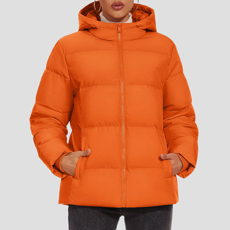 R&B | Daunen-Pufferjacke mit Kapuze und Wasserabweisendem Obermaterial