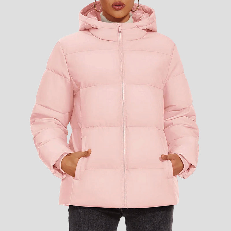 R&B | Daunen-Pufferjacke mit Kapuze und Wasserabweisendem Obermaterial