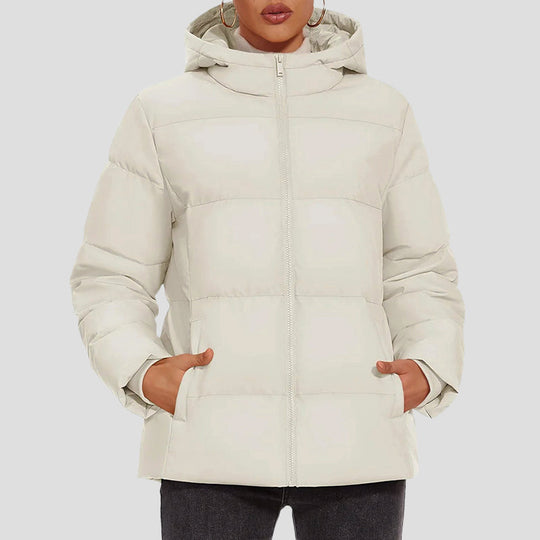 R&B | Daunen-Pufferjacke mit Kapuze und Wasserabweisendem Obermaterial