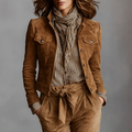 R&B | Kunstlederjacke mit Brusttaschen