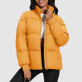 R&B | Midikurz Daunenpufferjacke mit Stehkragen