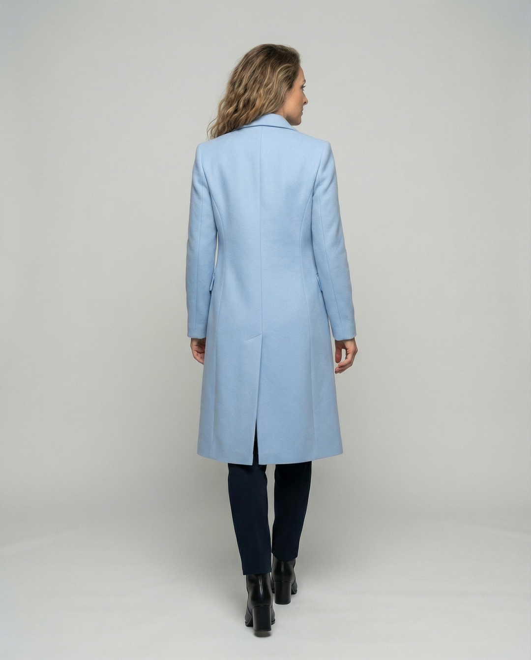R&B | Damen Doppelreiher Wollmantel