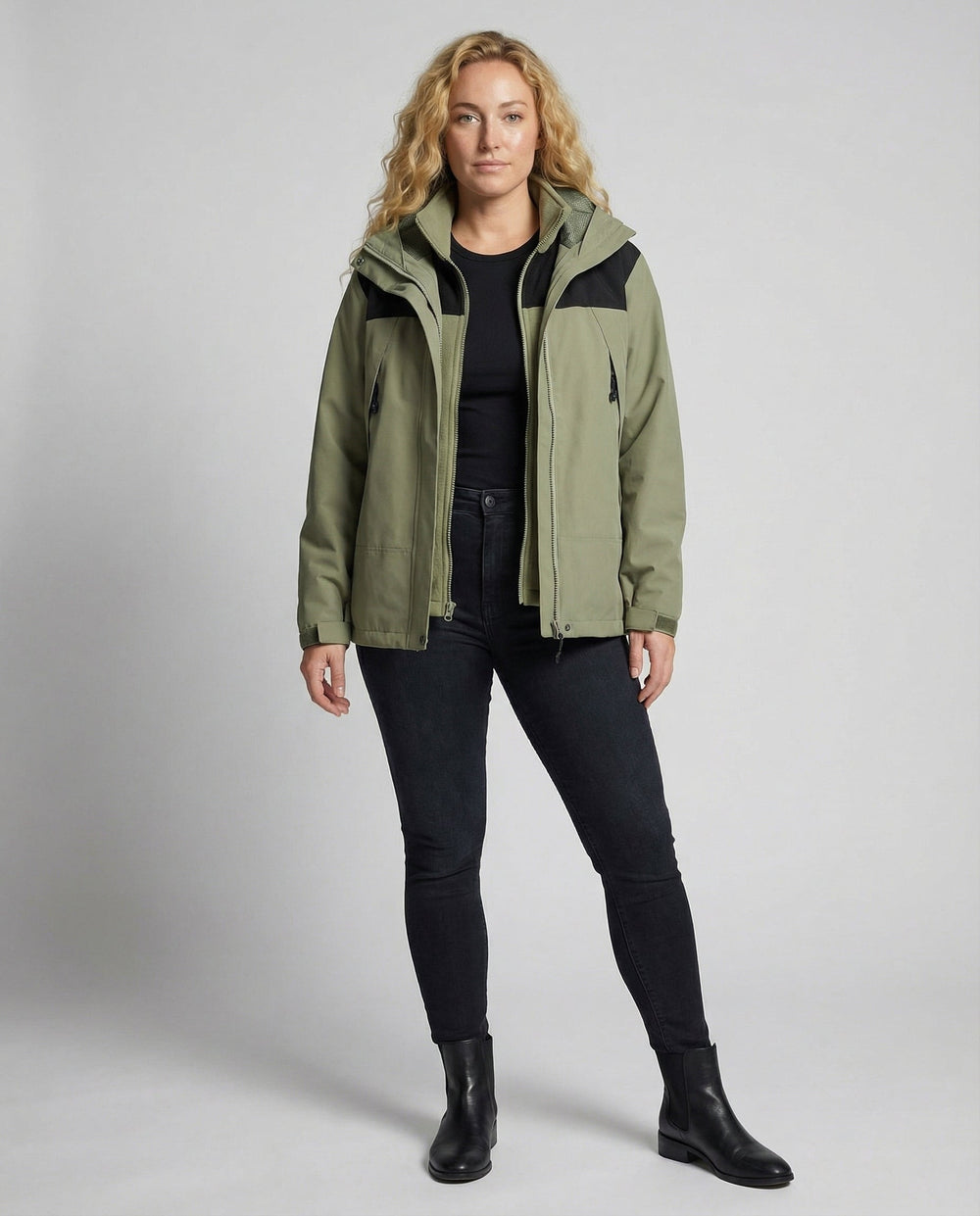 Warme Damen Winterjacke Fleece | R&B