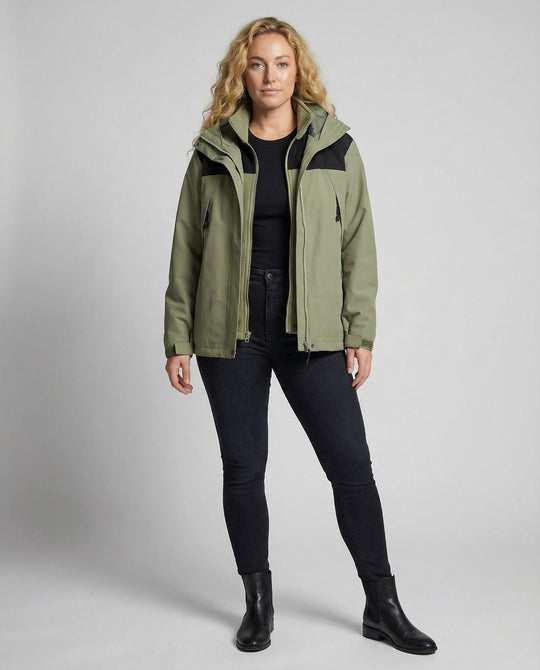 Warme Damen Winterjacke Fleece | R&B