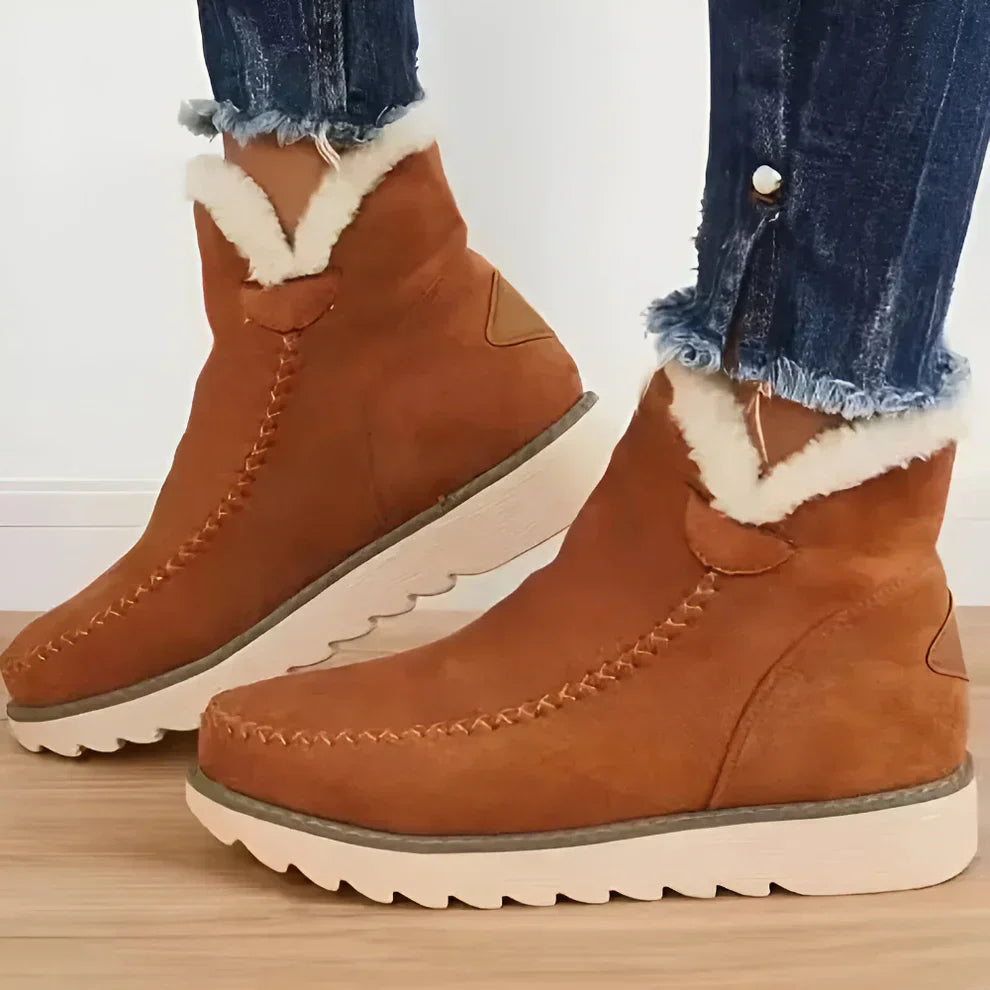 Mit Lammfell Gefütterte Stiefeletten Für Damen R&B