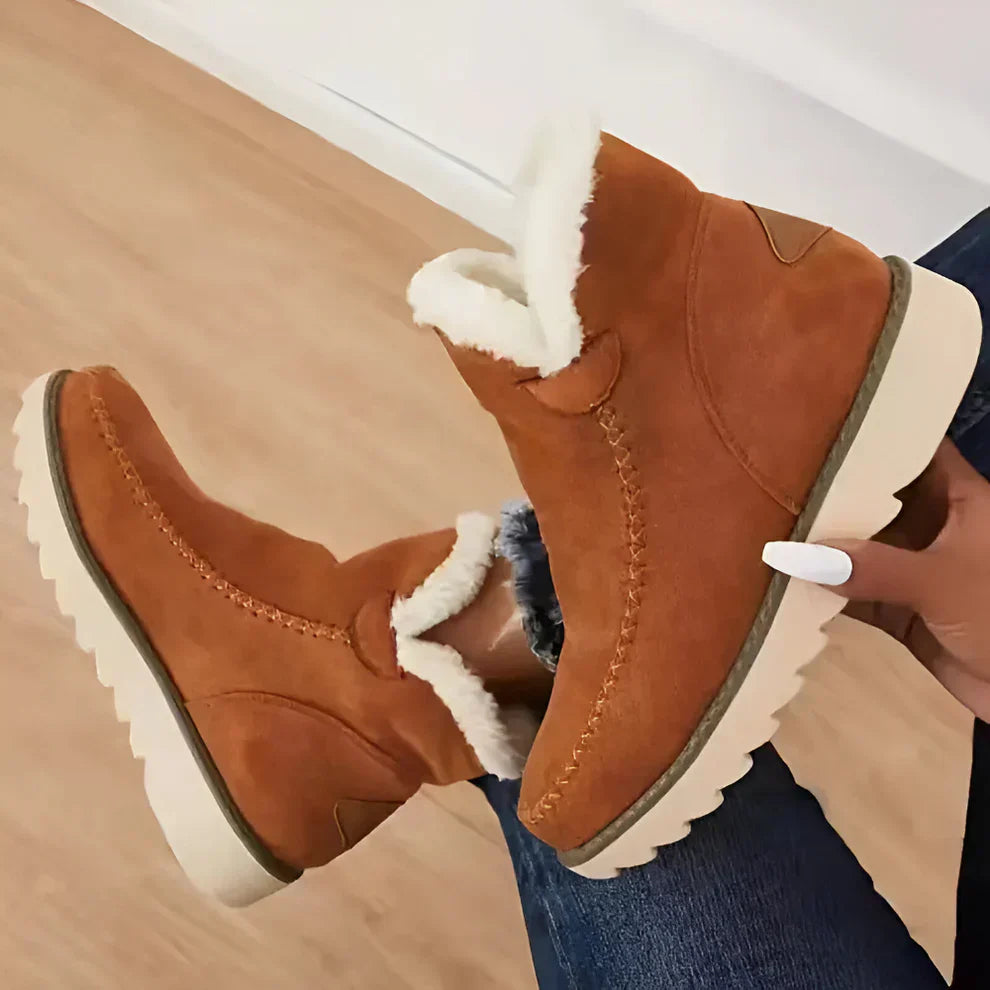 Mit Lammfell Gefütterte Stiefeletten Für Damen R&B