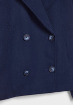 R&B | Cropped Doppelreiher Mantel Boxy Kurze Jacke