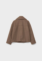 R&B | Cropped Doppelreiher Mantel Boxy Kurze Jacke