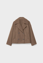 R&B | Cropped Doppelreiher Mantel Boxy Kurze Jacke