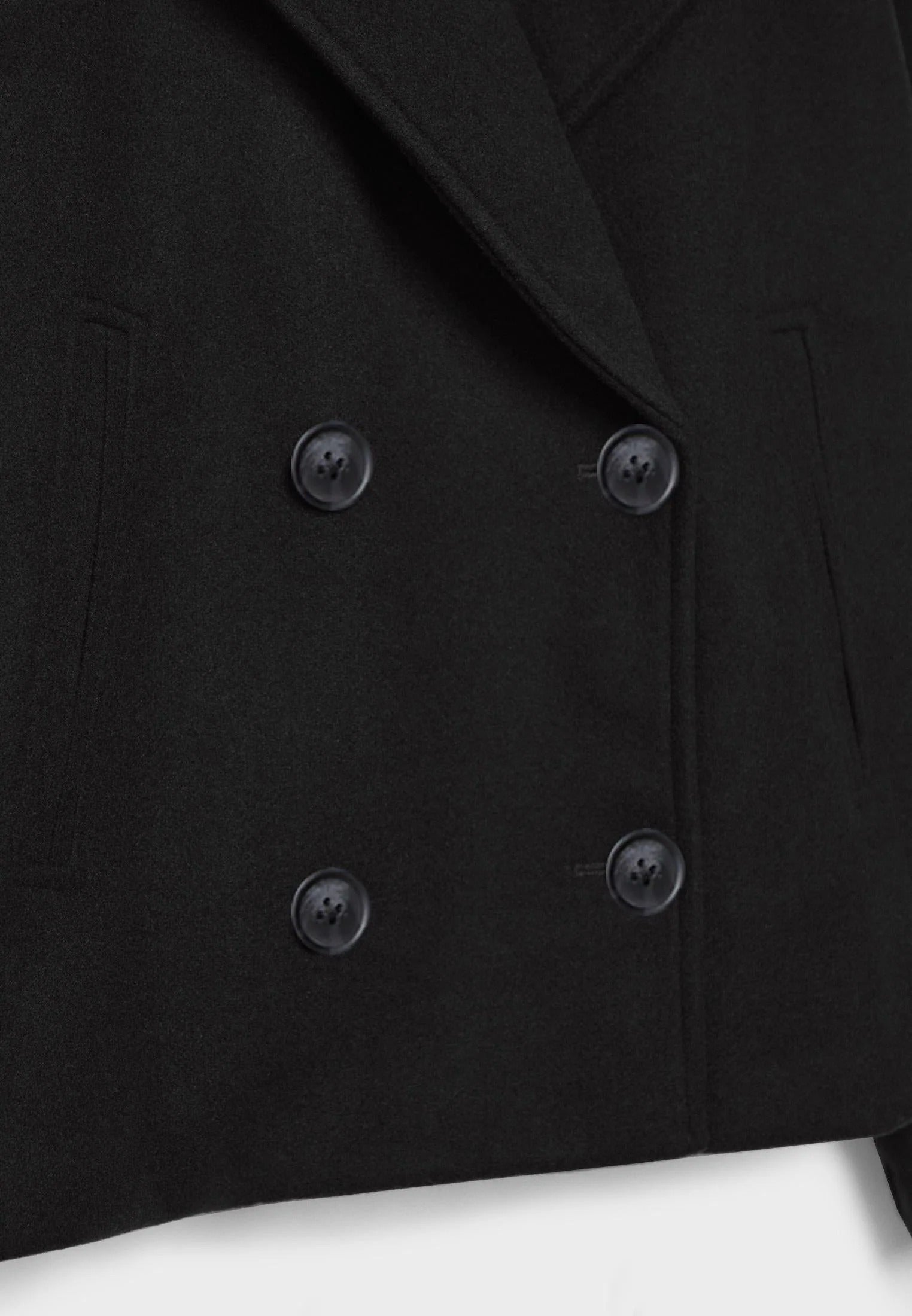 R&B | Cropped Doppelreiher Mantel Boxy Kurze Jacke