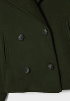 R&B | Cropped Doppelreiher Mantel Boxy Kurze Jacke