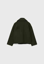 R&B | Cropped Doppelreiher Mantel Boxy Kurze Jacke