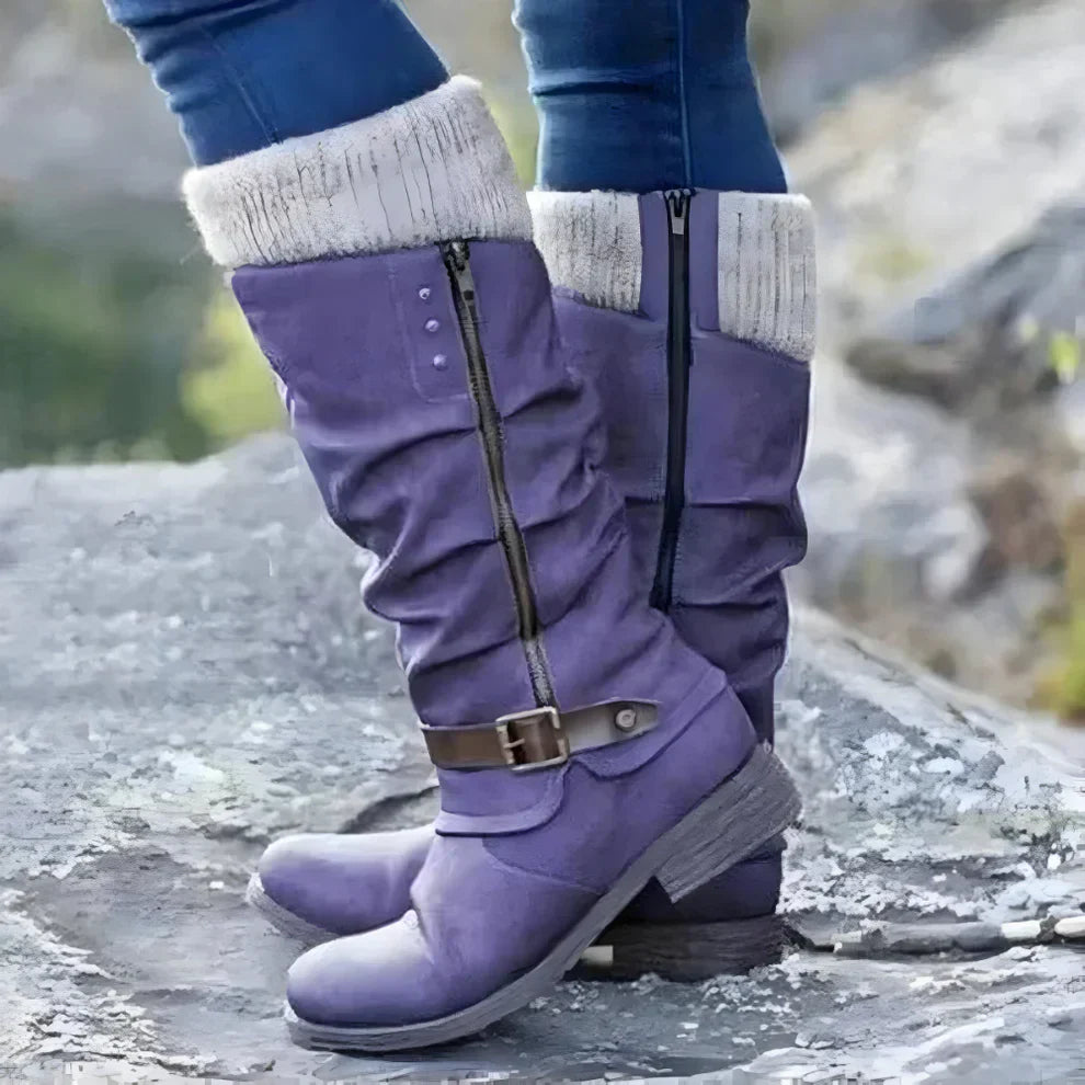 Kniehohe Damenstiefel Mit Rutschfester Oberfläche R&B
